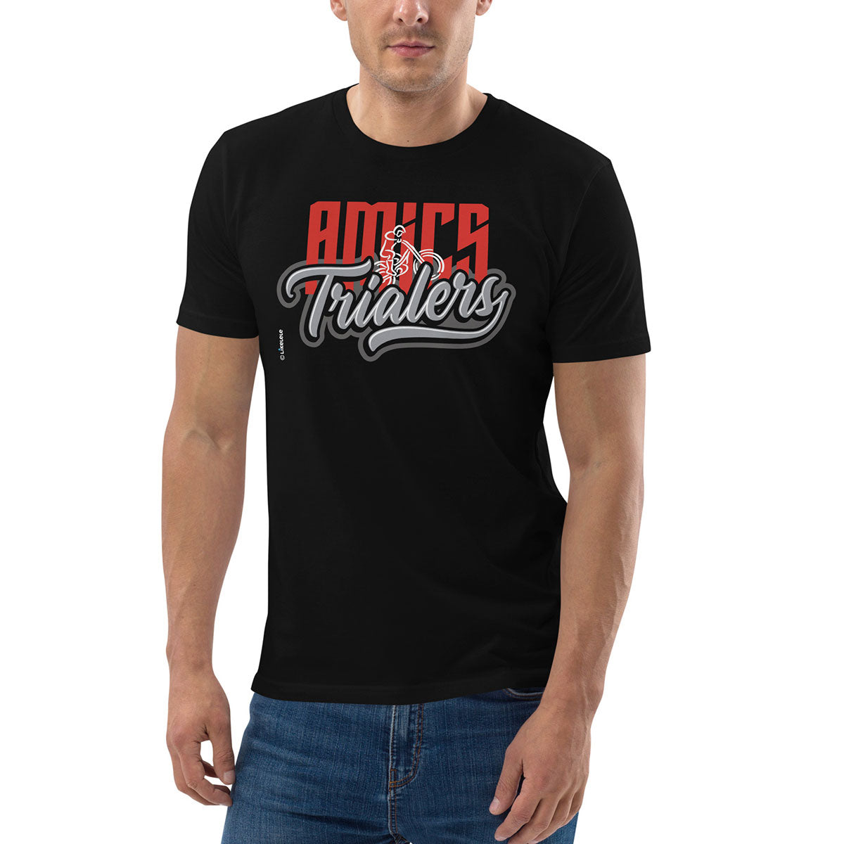 AMICS TRIALERS · Camiseta m/corta·Hombre/Unisex · Medium·Black-356c1f