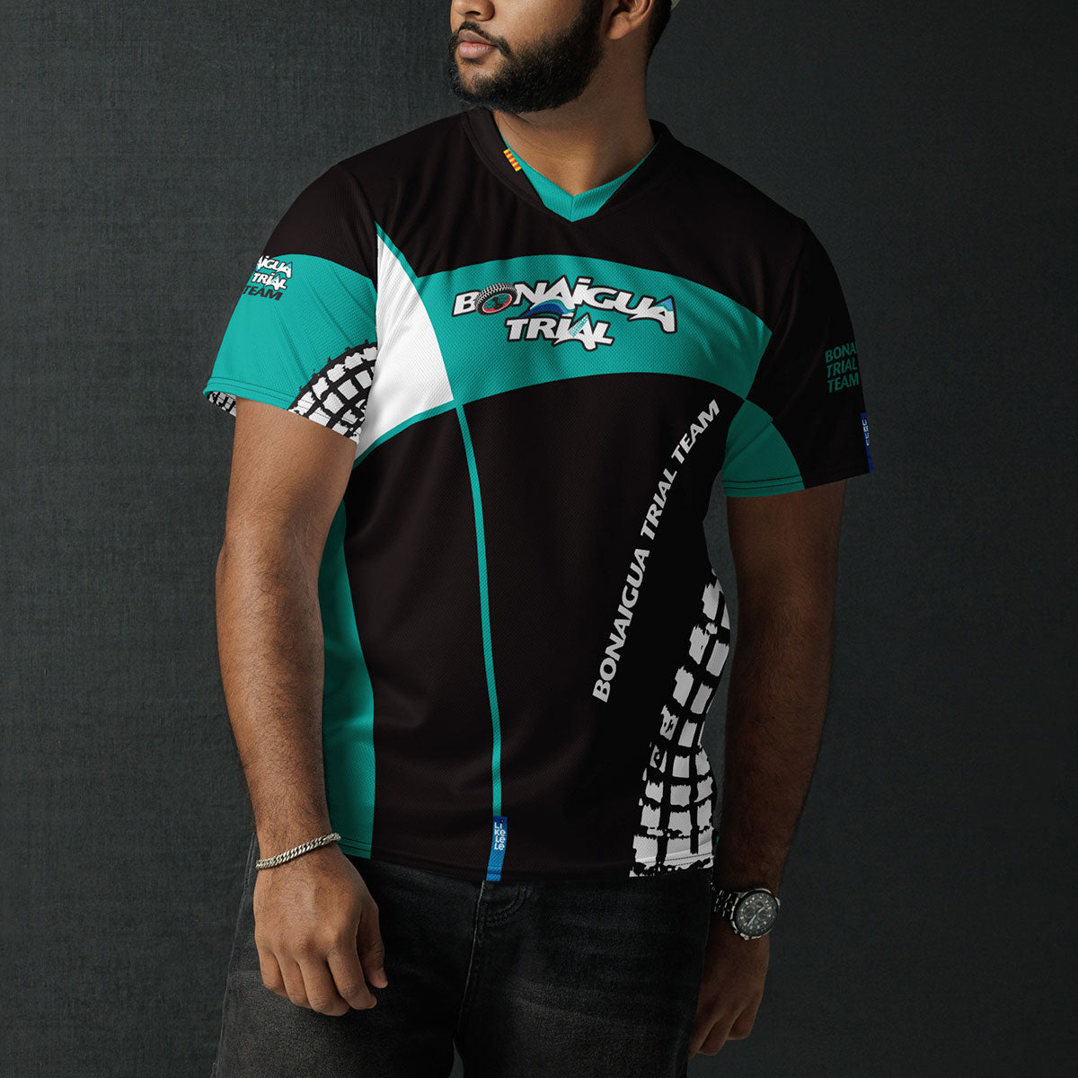 BONAIGUA TRIAL · Camiseta deportiva m/corta·Hombre/Unisex · Premium·Full Print-380x1ipi