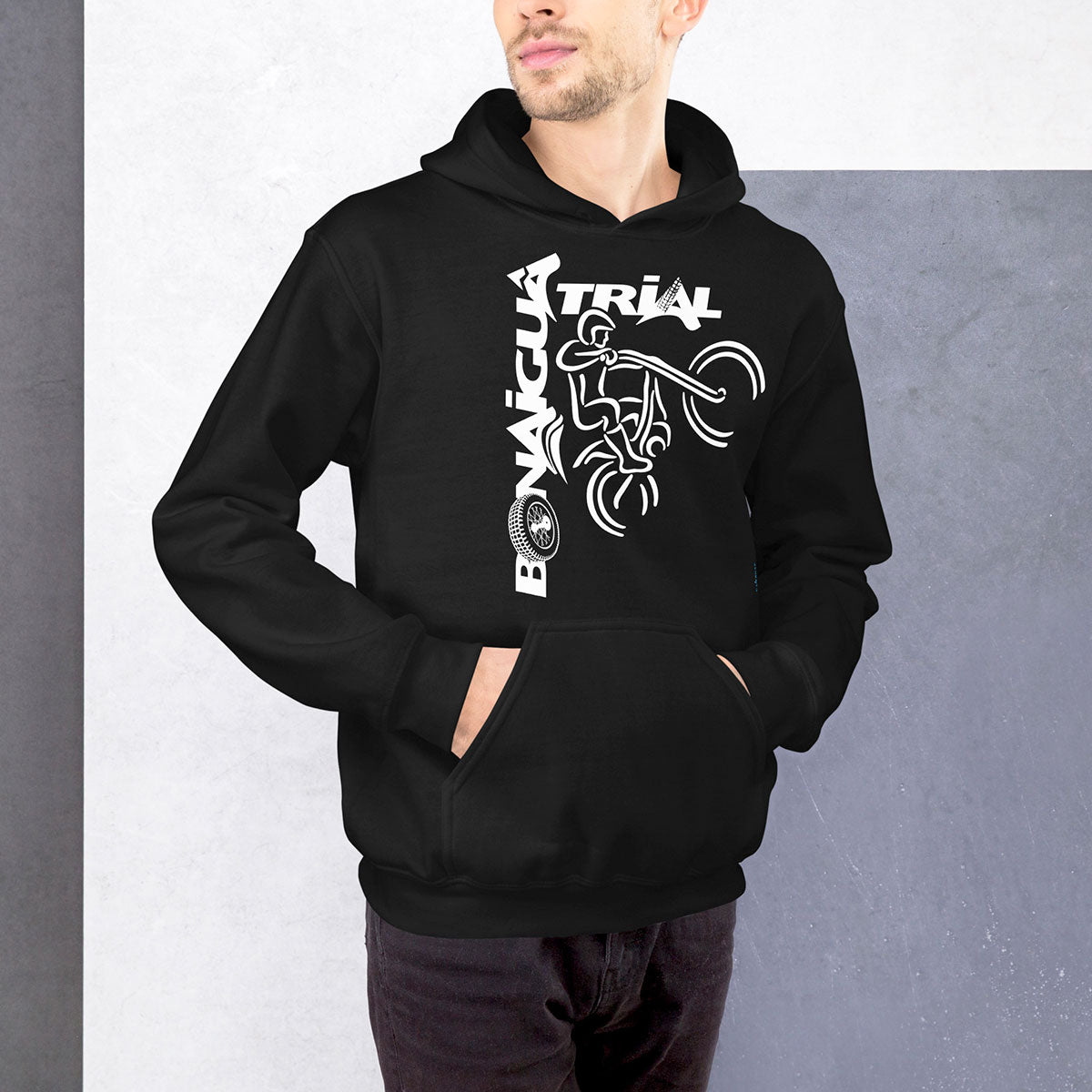 BONAIGUA TRIAL · Sudadera capucha·Hombre/Unisex · Basic·Black-393c1f