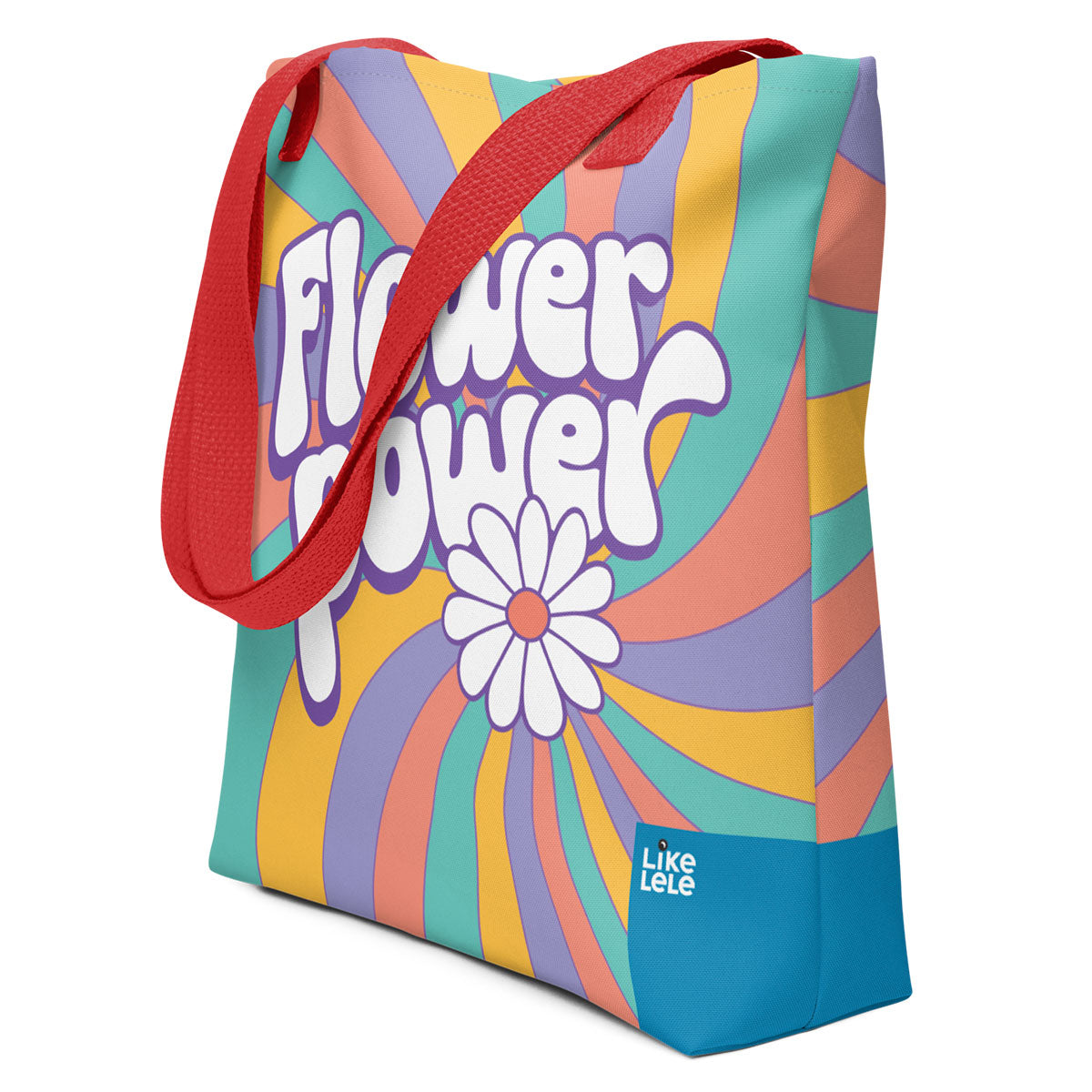 LIKELELE world · Bolso 39x39 FLOWER POWER·Mujer/Unisex · Premium·Full Print-331x2ipi