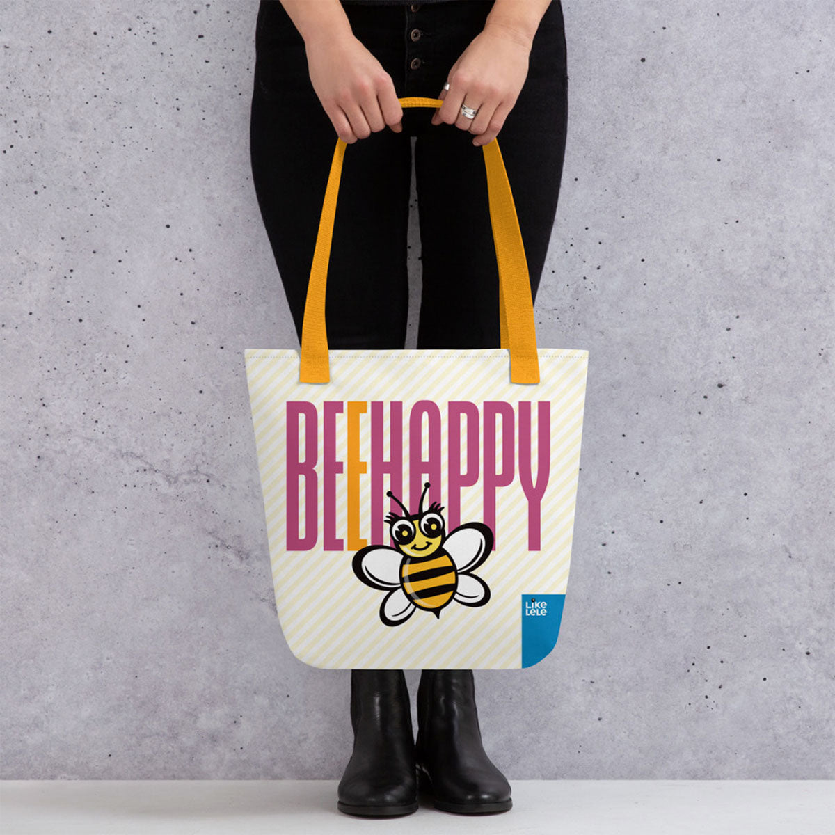 LIKELELE world · Bolso 39x39 BEE HAPPY·Mujer/Unisex · Premium·Full Print-324x2ipi