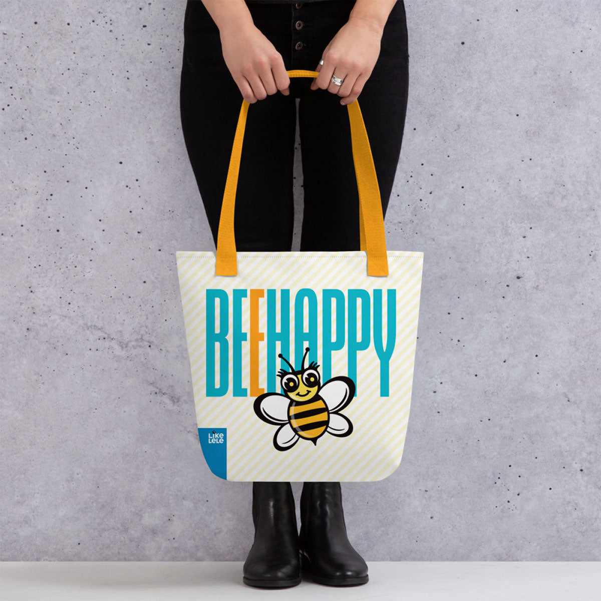 LIKELELE world · Bolso 39x39 BEE HAPPY·Mujer/Unisex · Premium·Full Print-324x2ipi