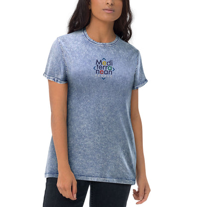 LIKELELE world · Camiseta m/corta·MEDITERRANEAN PEOPLE·Mujer/Unisex · Medium·Denim Blue-378b2f