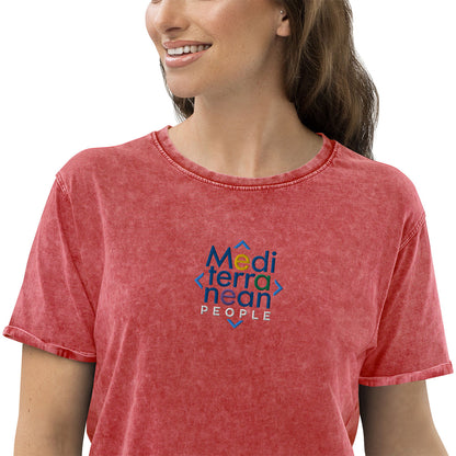 LIKELELE world · Camiseta m/corta·MEDITERRANEAN PEOPLE·Mujer/Unisex · Medium·Garnet Red-376b2f