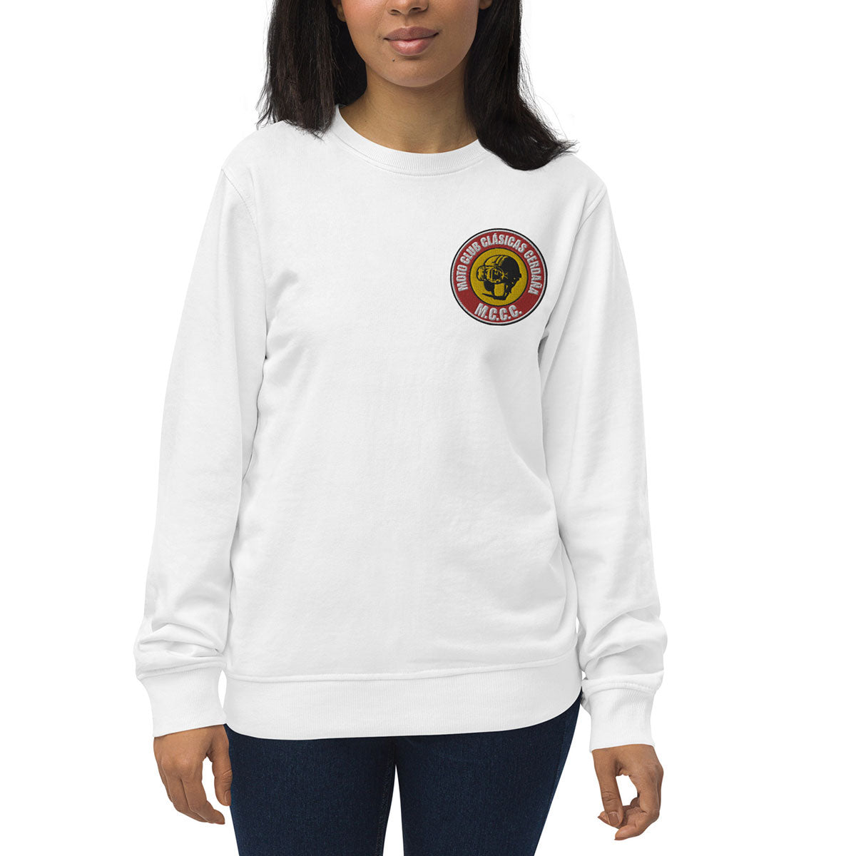 MOTO CLUB CLÁSICAS CERDAÑA · Sudadera·Mujer/Unisex · Medium·White-420a2f