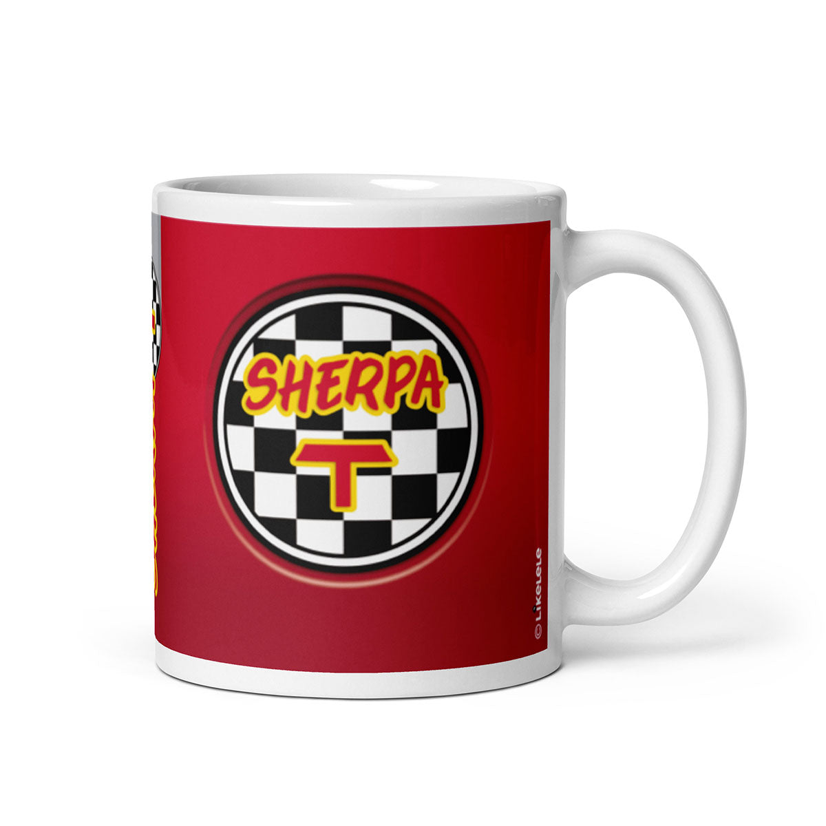 SHERPA T Roja · Taza de cerámica 33cl · Medium·White-224x4ip