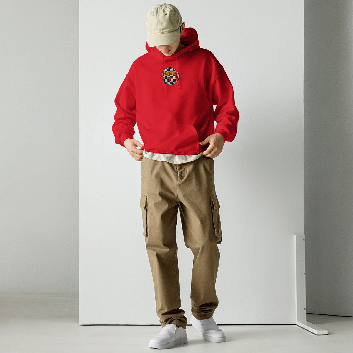 SHERPA T · Sudadera capucha·Hombre/Unisex · BASIC·Red-430b1f