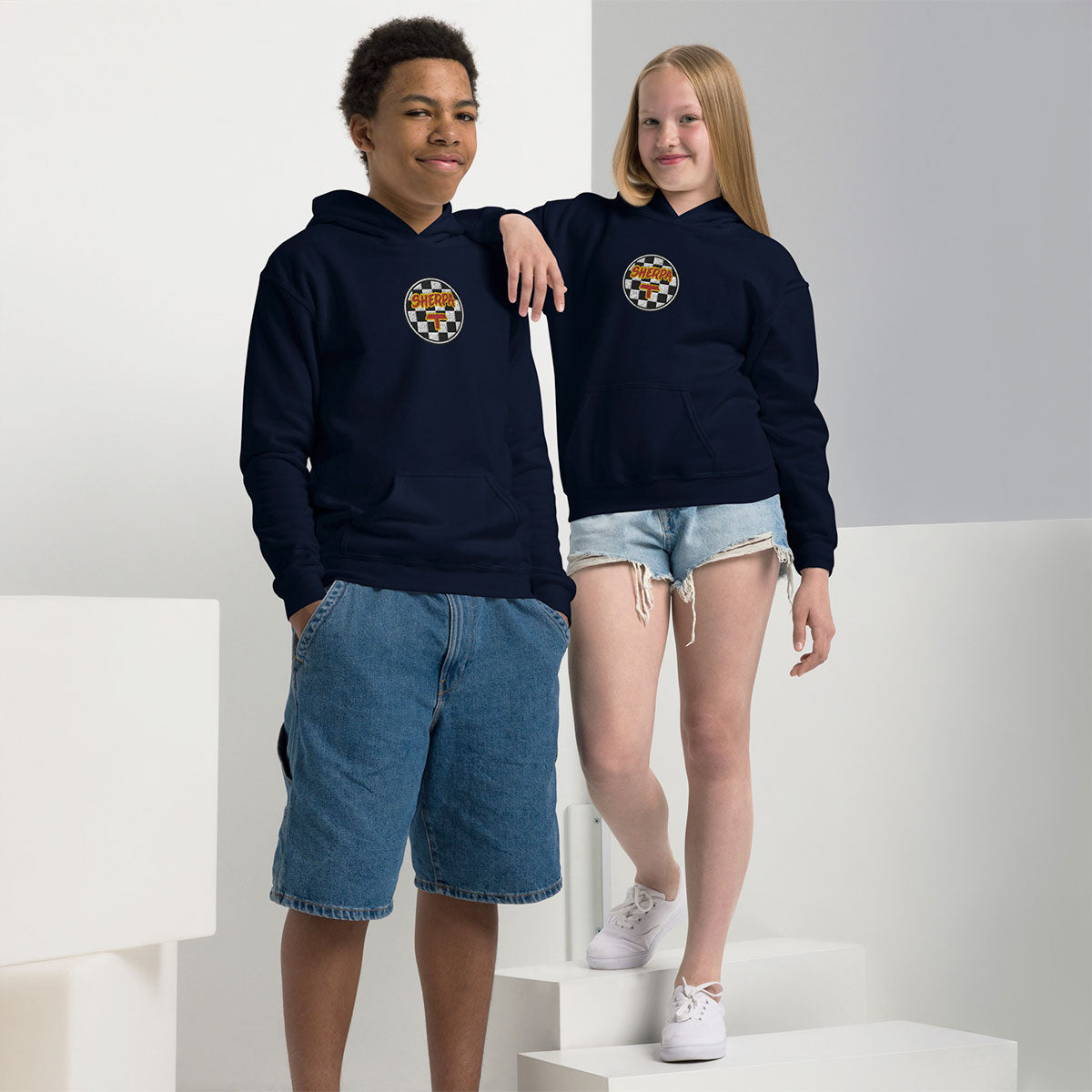 SHERPA T · Sudadera capucha·Niño · BASIC·Navy-434c3f