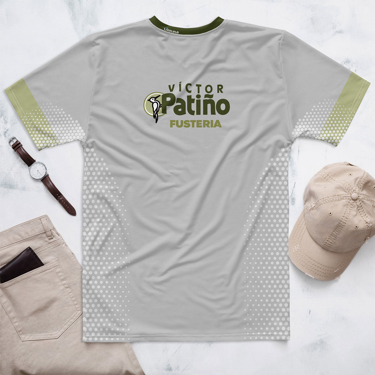 VÍCTOR PATIÑO Fusteria · Camiseta m/corta·Hombre · Premium·Full Print-297x1ipi