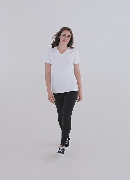 [461] LA VILA · Camiseta m/corta cuello de pico · Unisex · MEDIUM · Black