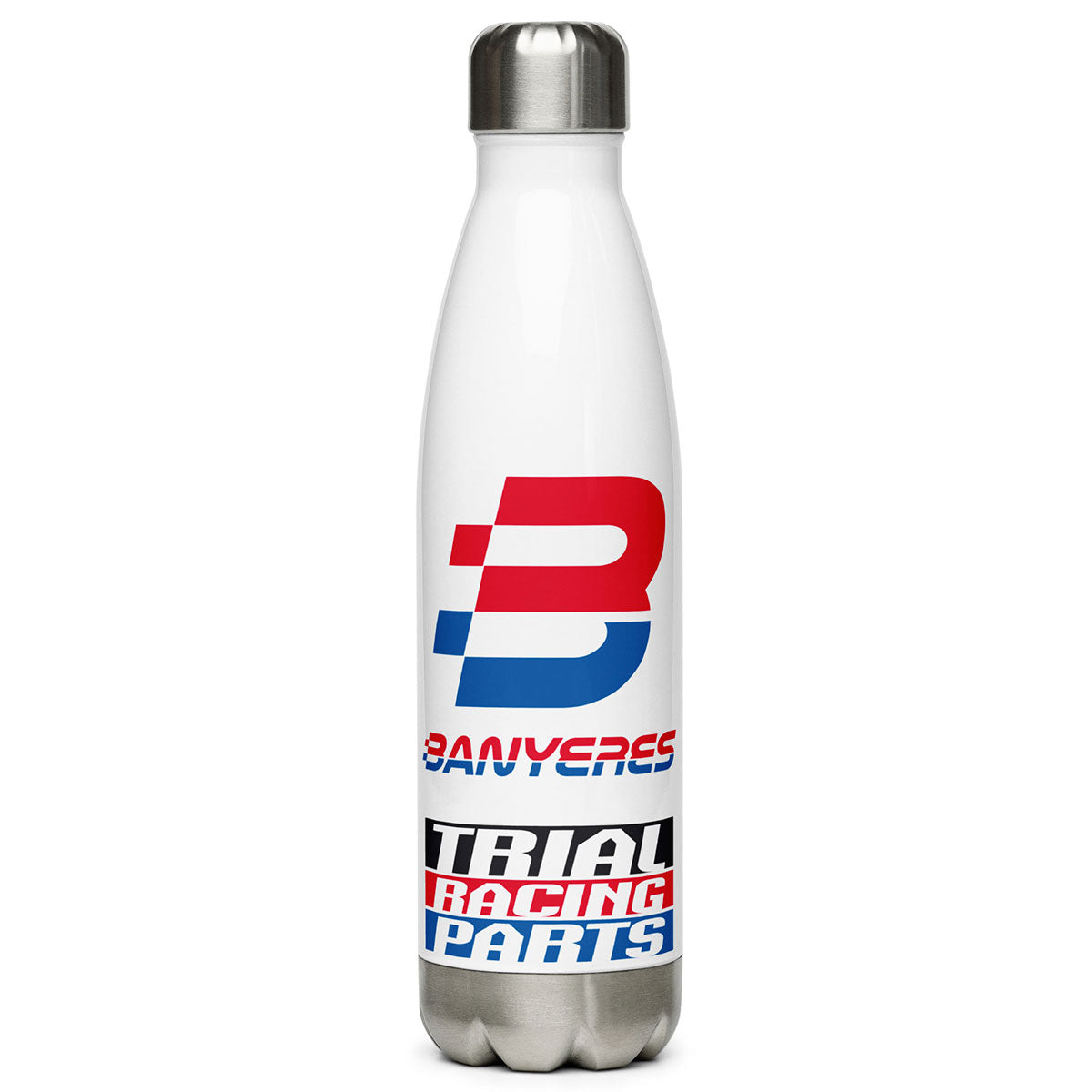 BANYERES TRIAL RACING PARTS · Botella/Termo inox 50cl · Premium·Blanco-159x