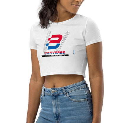 BANYERES TRIAL RACING PARTS · Crop Top m/corta·Mujer · Medium·Blanco-151a