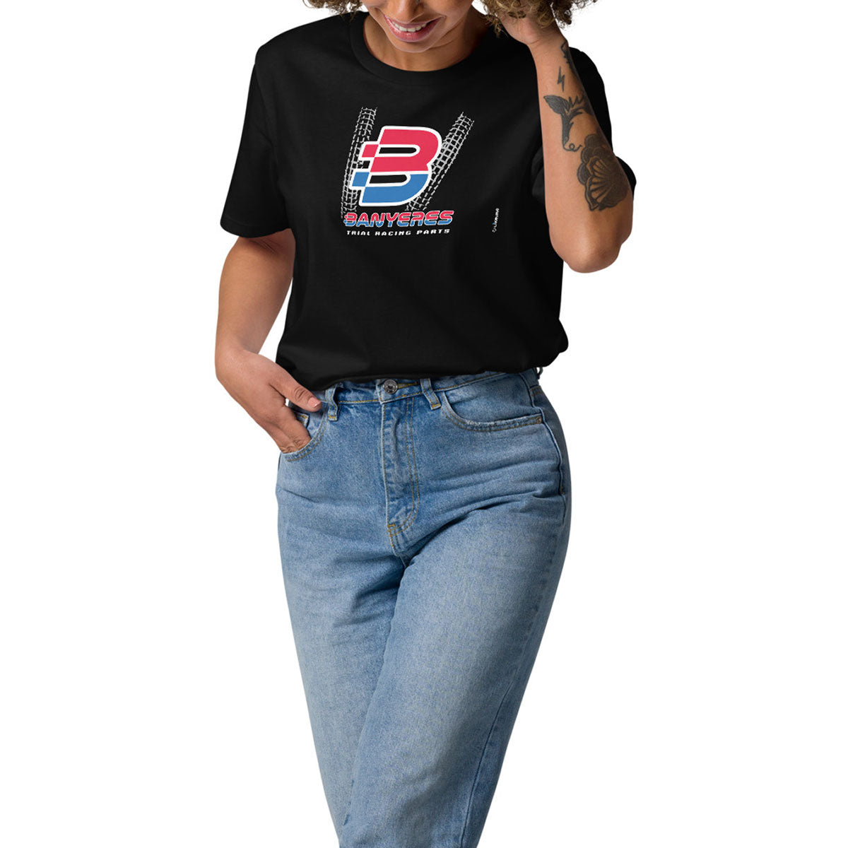 BANYERES TRIAL RACING PARTS · Camiseta m/corta·Mujer/Unisex · Medium·Negro-152c2
