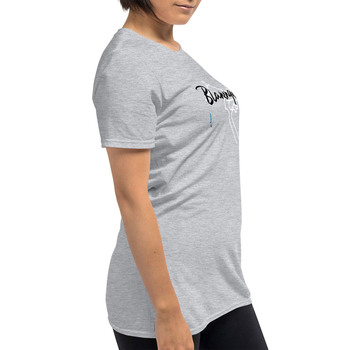 BLANENQUES · Camiseta m/corta·Mujer/Unisex · Basic·Gris1 jaspeado-101b