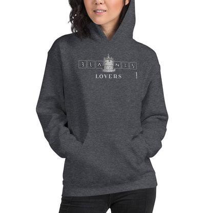 BLANES Font Gòtica · Sudadera capucha·Mujer/Unisex · Basic·Dark Heather-215c2f