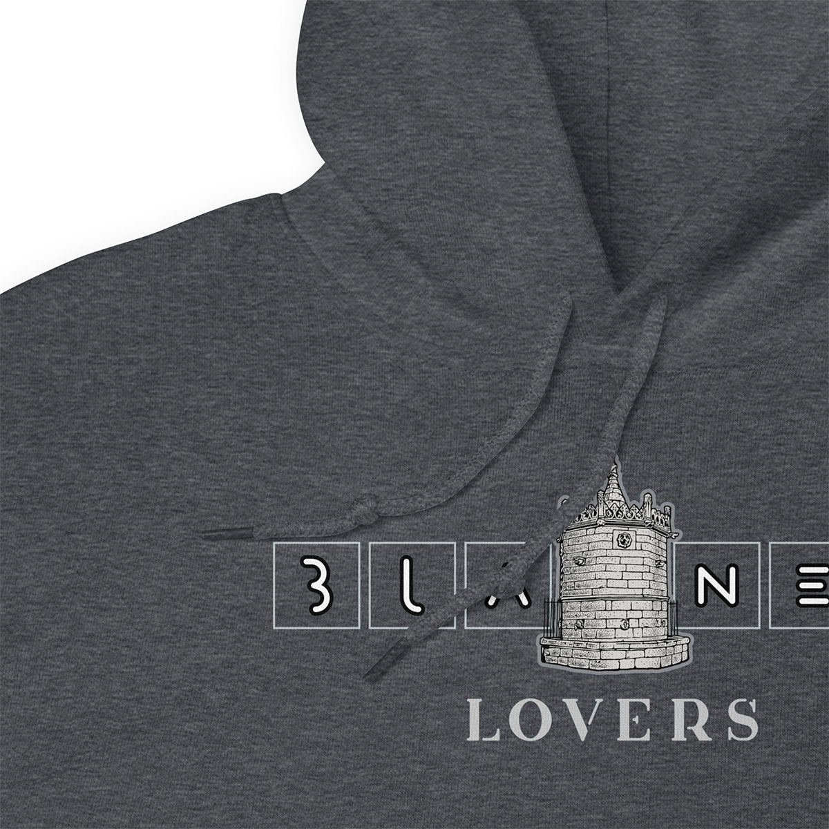 BLANES Font Gòtica · Sudadera capucha·Mujer/Unisex · Basic·Dark Heather-215c2f