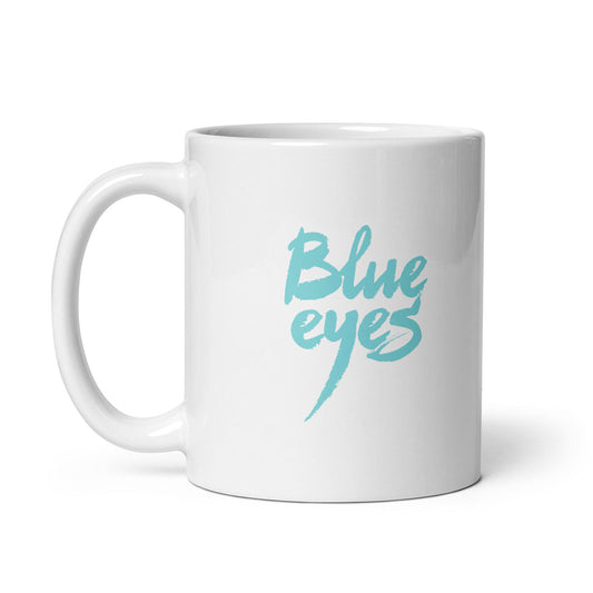 BLUE EYES · Taza de cerámica 33cl · Medium·White-217x4ip