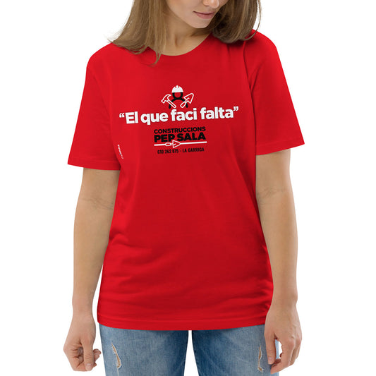 CONSTRUCCIONS PEP SALA · Camiseta m/corta·Mujer/Unisex · Medium·Rojo-145b2