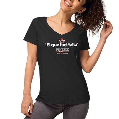 CONSTRUCCIONS PEP SALA · Camiseta m/corta·cuello pico·Mujer · Medium·Negro-146c