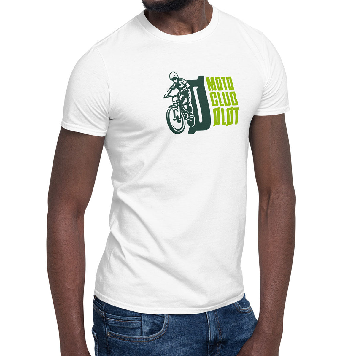 MOTO CLUB OLOT · Camiseta m/corta·Hombre/Unisex · Basic·Blanco-125a1