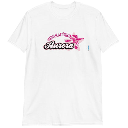 PATINAJE ARTÍSTICO AURORA · Camiseta m/corta·Mujer/Unisex · Basic·Blanco-133a2
