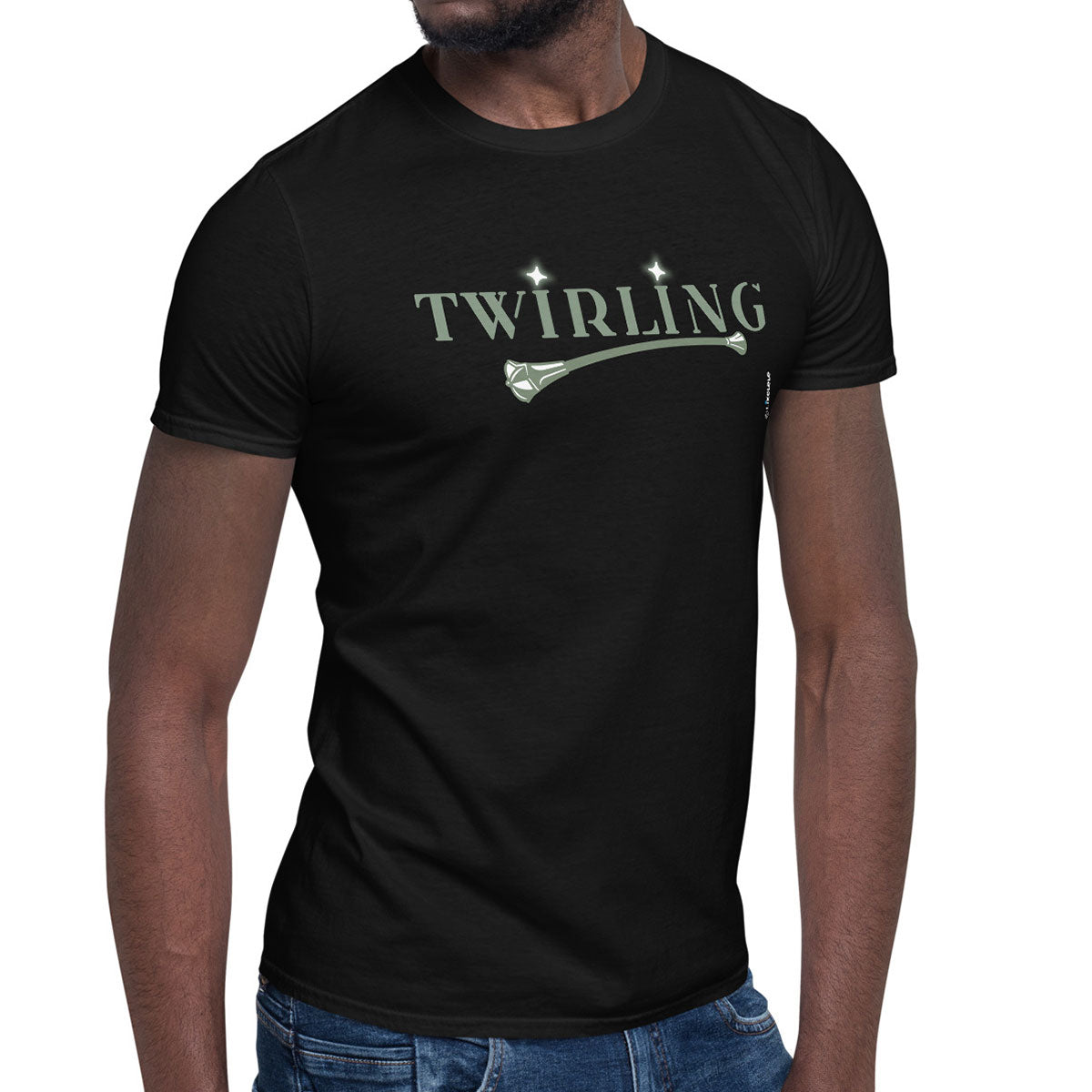 TWIRLING · Camiseta m/corta·Hombre/Unisex · Basic·Negro-116c2